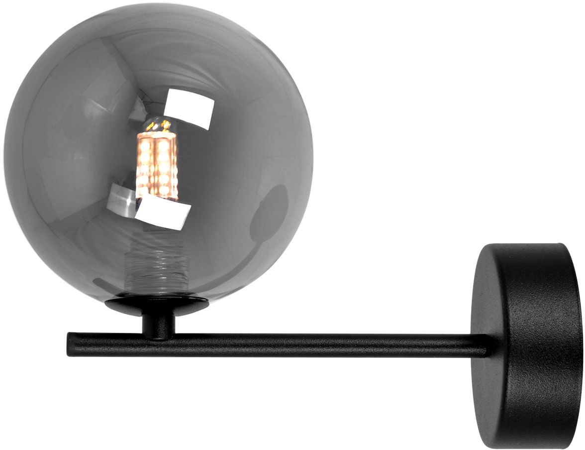 Kaja Dori kinkiet 1x10 W czarny-grafitowy K-5558