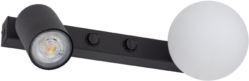 TK Lighting Vox kinkiet 2x10 W czarny 10148