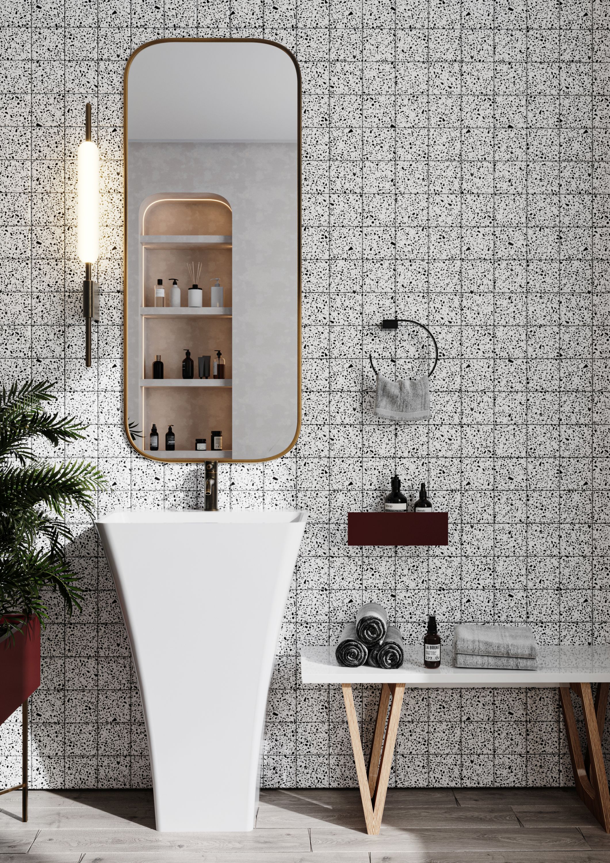 Miraggio Sun umywalka 60x45 cm wolnostojąca biały połysk 0002390