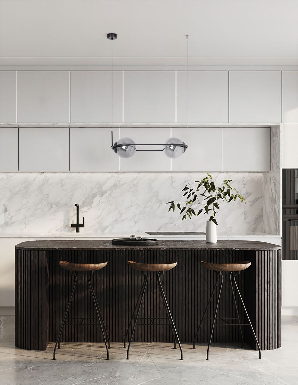 Kaja Davos lampa wisząca 2x40 W czarna-grafitowa K-5112