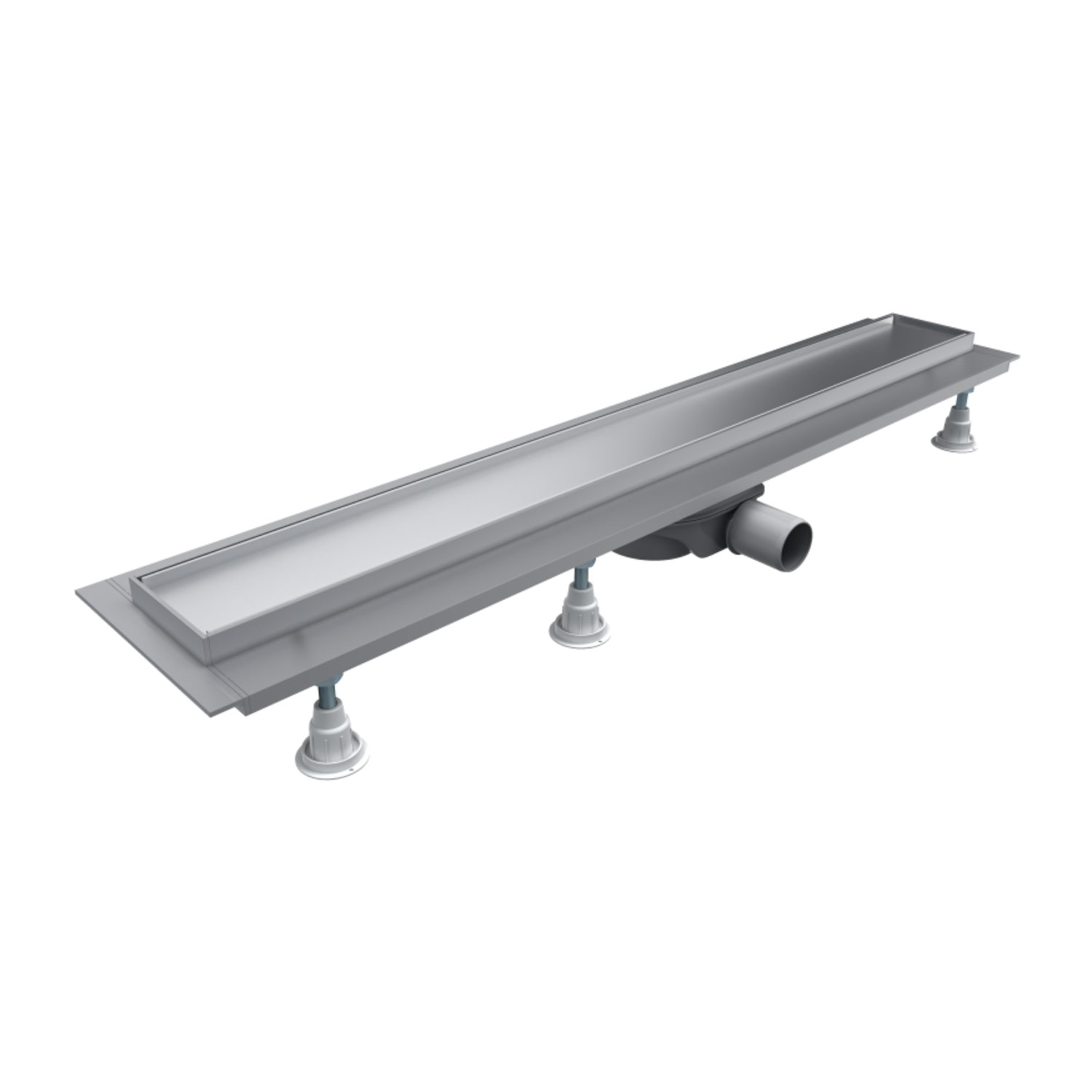 Omnires Lowfix odpływ prysznicowy 60 cm liniowy srebrny LOWFIX60TSL - Wysyłka w 24h