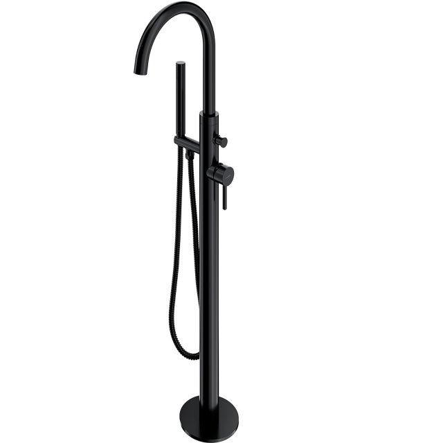 OMNIRES Bateria wannowa Y wolnostojąca czarna półmat Y1233BL