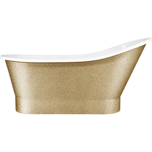 BESCO Wanna wolnostojąca GLORIA GLAM 160x68 cm złota standardowy klik