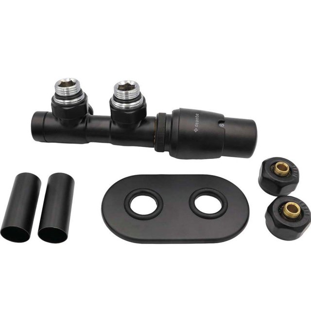 DEANTE Zawór termostatyczny do grzejnika łazienkowego SILIA prawy ner