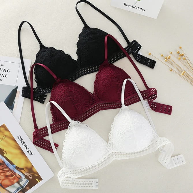 Biustonosz damski ozdobny pasek A013