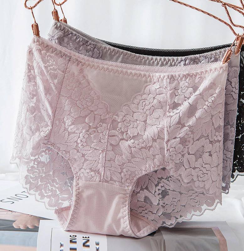 Majtki damskie z wysokim stanem koronkowe M-3XL 016