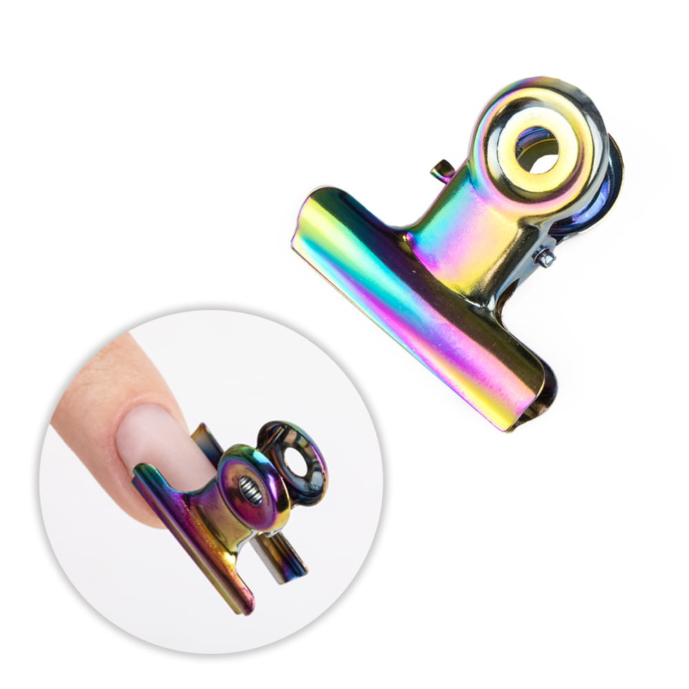 Klips metalowy zaciskarka klamra do zaciskania tunelu kobalt 22 mm 5 sztuk