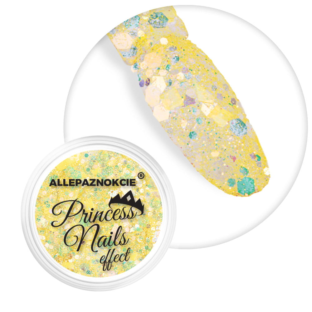 Pyłek do paznokci Princess Nails Allepaznokcie Nr 1 g Nr 2