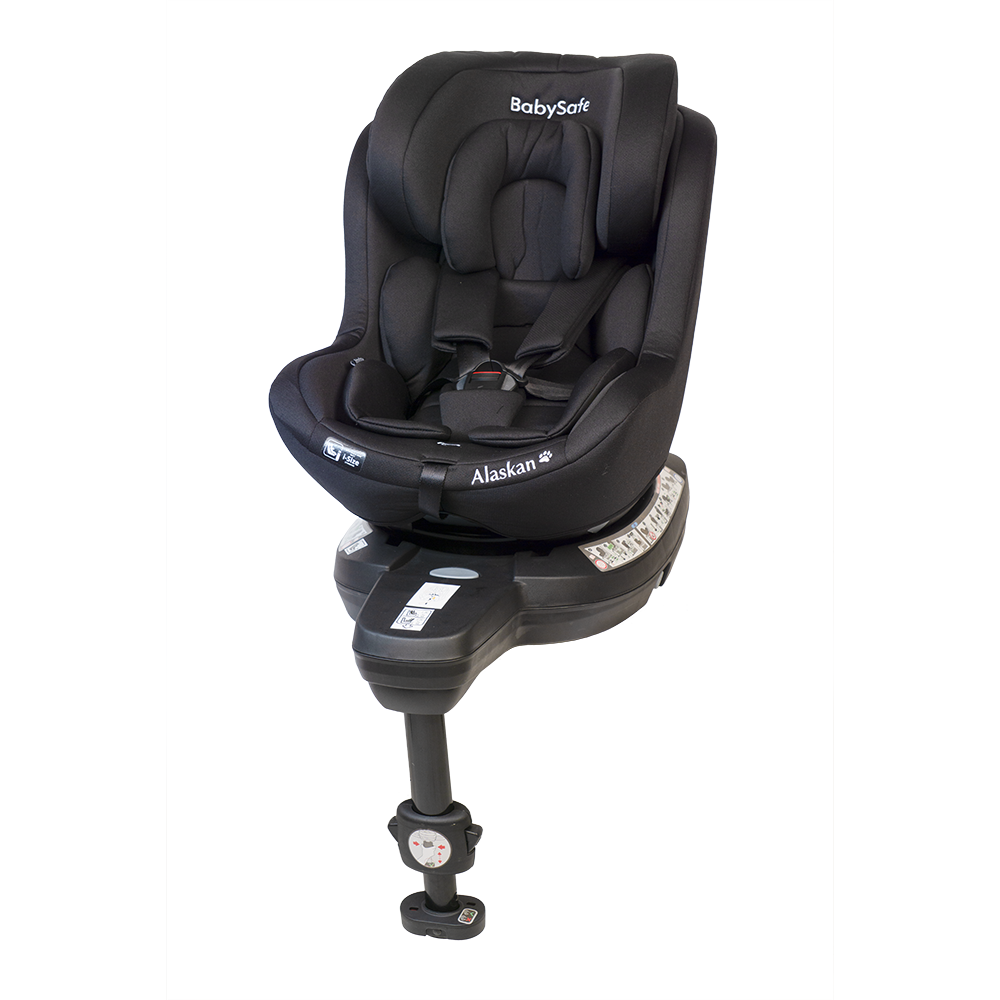 BabySafe Alaskan - fotelik obrotowy od urodzenia do 105 cm wzrostu-Czarny