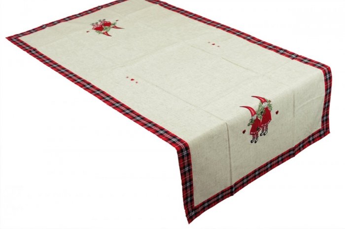 Obrus świąteczny MIŁKA rozmiar 70x140 wzór h636