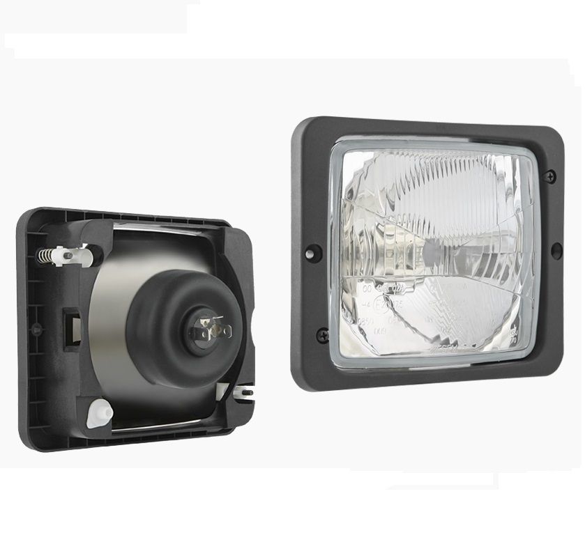 Reflektor przedni typu H4 z ramką 172x142 RE.22889 Wesem