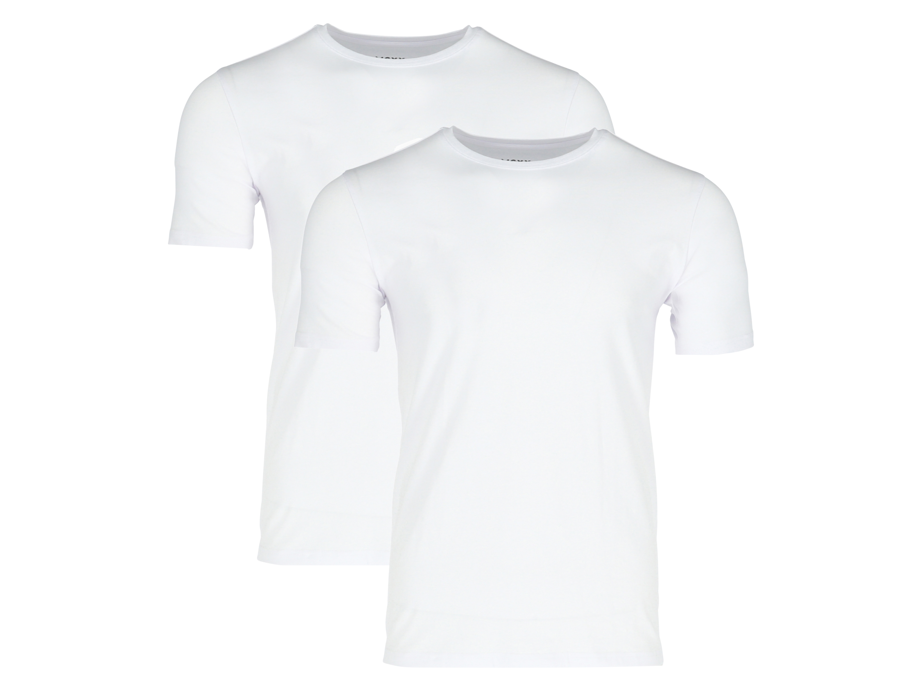 Mexx T-shirty męskie z bawełną, 2 sztuki Dekolt okrągły, Biały, S