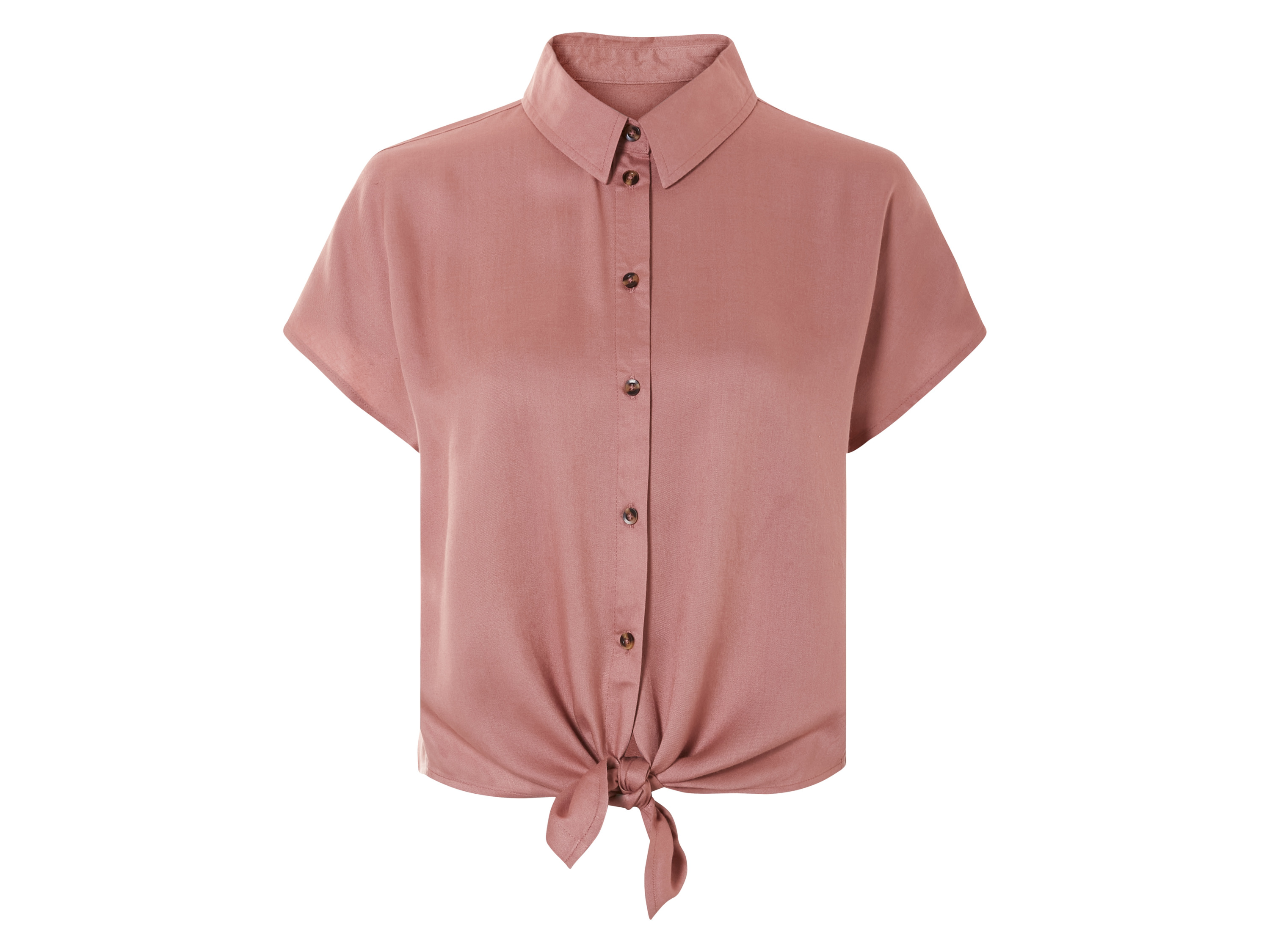 esmara Bluzka damska z wiązaniem Różowy, 38