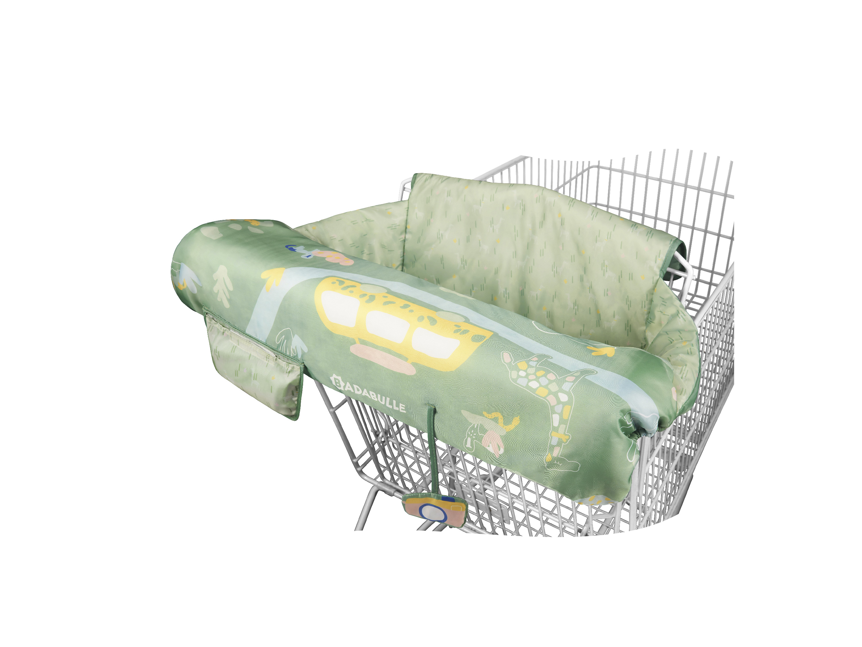 Badabulle Pokrowiec dla dzieci na wózek sklepowy "Safari", z zabawką
