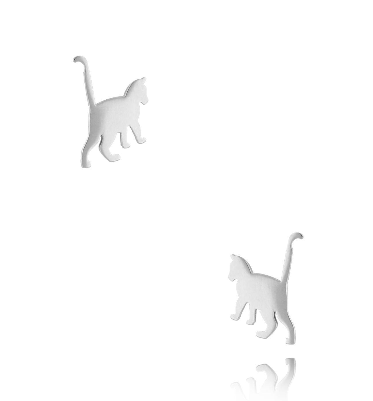 Kolczyki ze srebrnymi kotkami Manou KSA1489