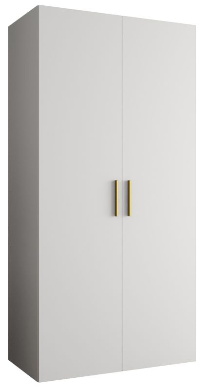 Szafa uchylna Abiks BARI 1 100 wys. 202 cm Biały + u. Złoty 1 szt