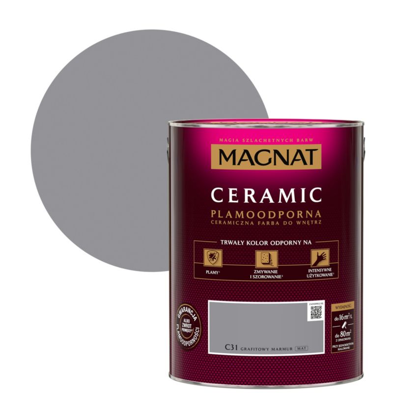 Farba Magnat Ceramic C31 grafitowy marmur 5 l