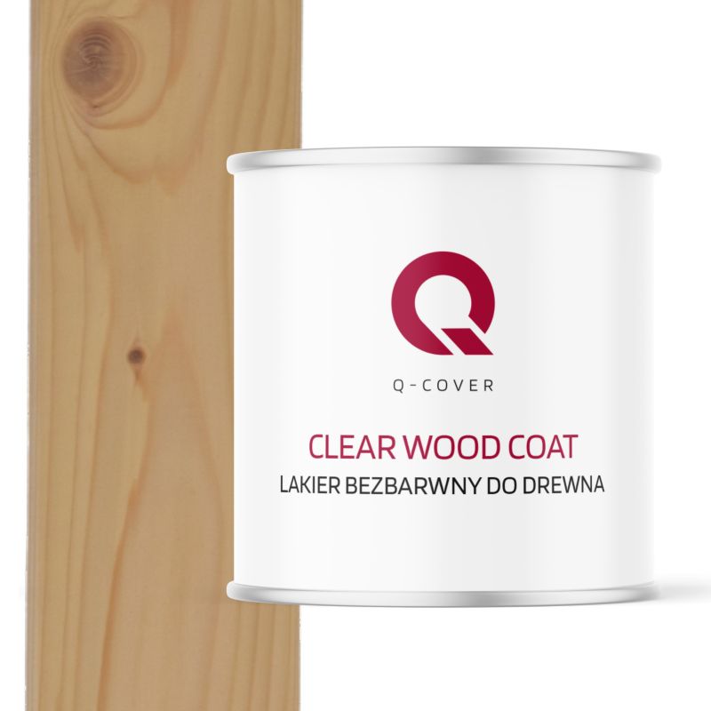 Lakier Bezbarwny do Drewna Q-Cover Wysoki Połysk 2.5L