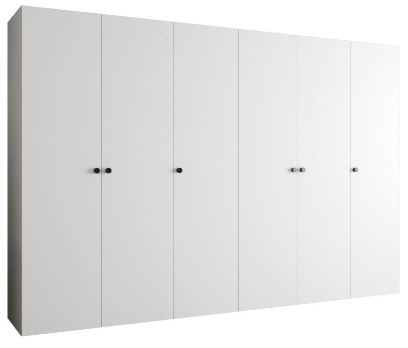 Szafa uchylna Abiks PARMA 1 300 wys. 202 cm Biały + u. Czarny 1 szt