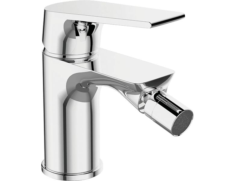 Bateria bidetowa Laveo stojąca Plato z korkiem automatycznym chrom 1 szt.