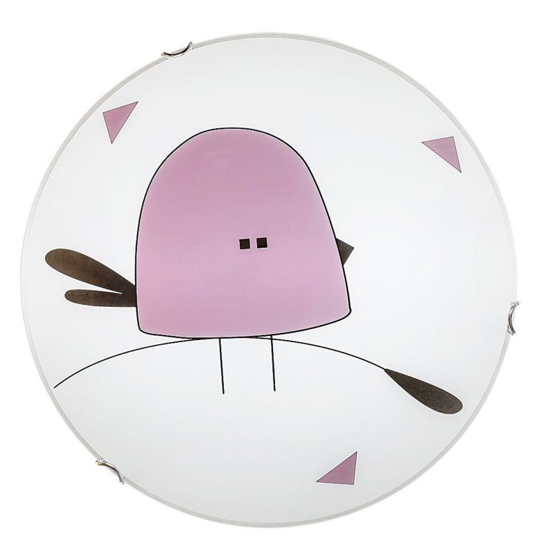 Kinkiet ścienny Rabalux Fowly biało-fioletowy-brązowy do pokoju dziecka 2 x E27 x IP20 wym: 40 x 40 cm - 1 szt.