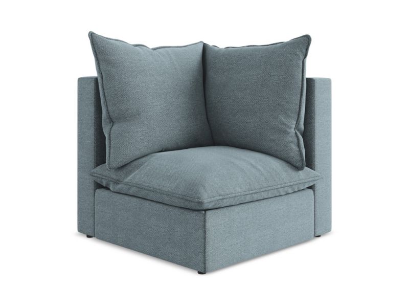 Moduł narożny LaMiaSofa RAVENNA z tkaniny bouclé 90x90 cm jeans 1 szt.