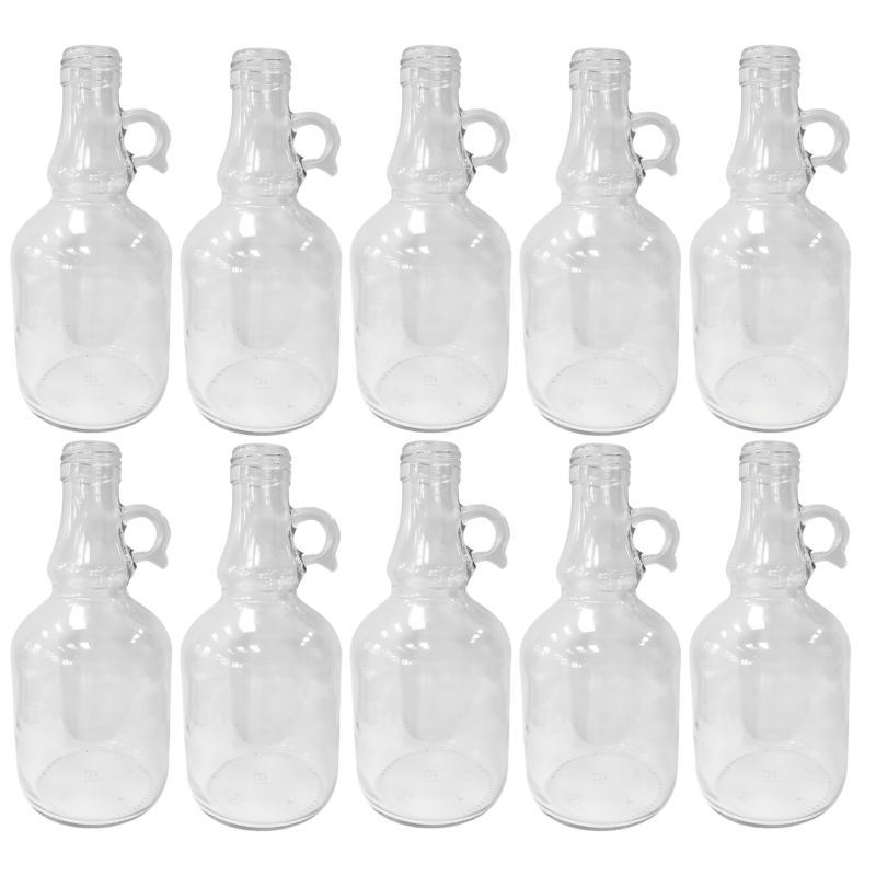 Butelki szklane MODO24 500 ml galon z uchwytem na soki olej i oliwę fi 31 bez nakrętek 10 szt.