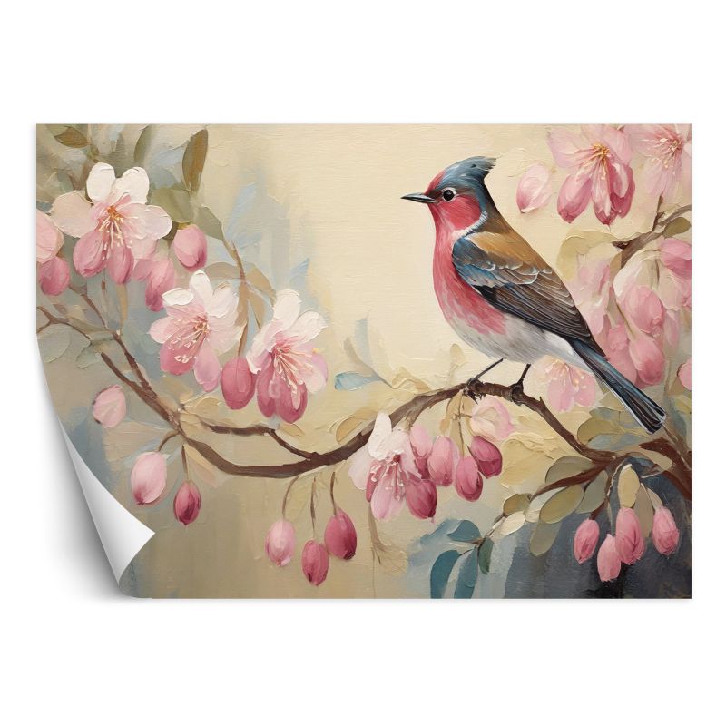 Fototapeta Feeby Ptaki Zwierzęta Shabby Chic 100x70 1 szt