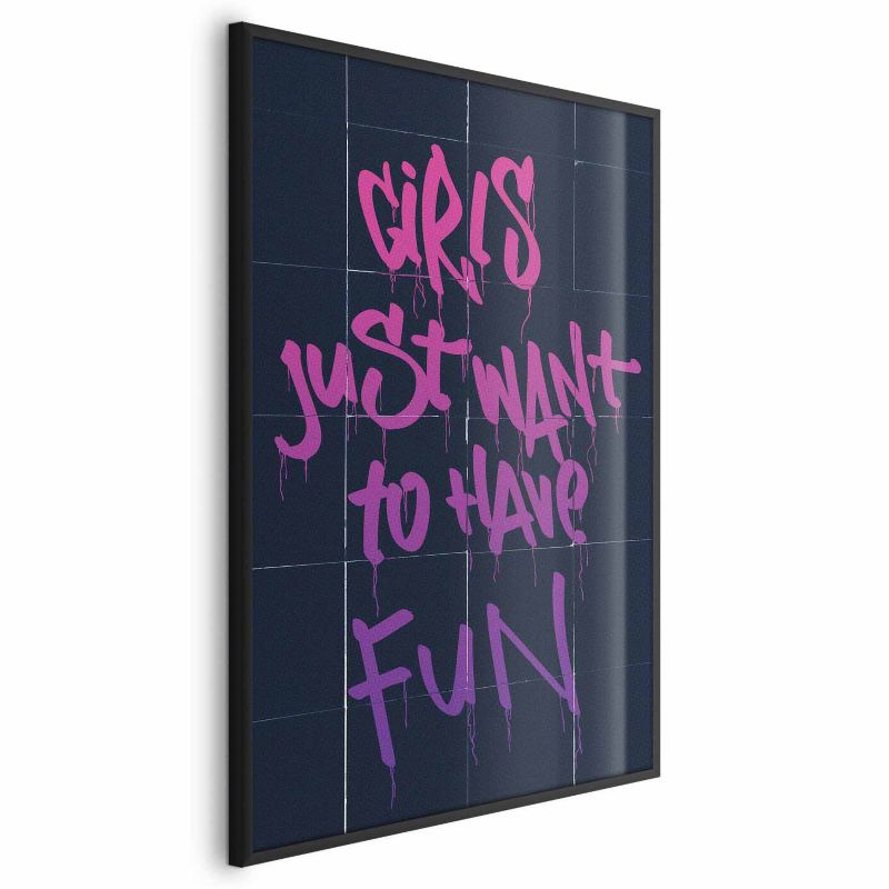Plakat Artgeist Girls 21x30 cm z ramą czarną 1 szt