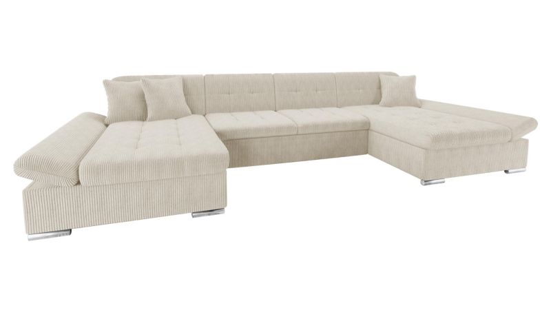 Narożnik z funkcją spania MIRJAN 24 Alia Sztruks waniliowy 1 szt.