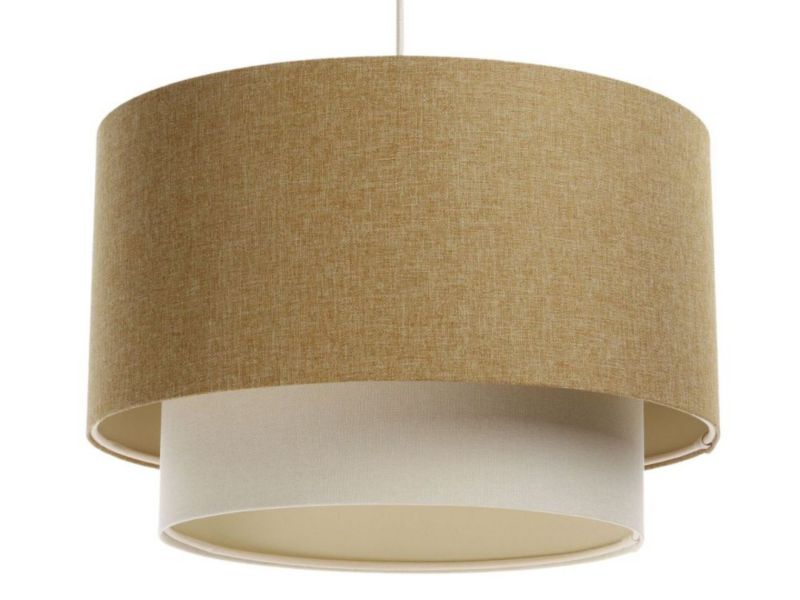 Lampa Bps Koncept wisząca ERUTAN DOUBLE 40 żółta/kremowa 1 szt