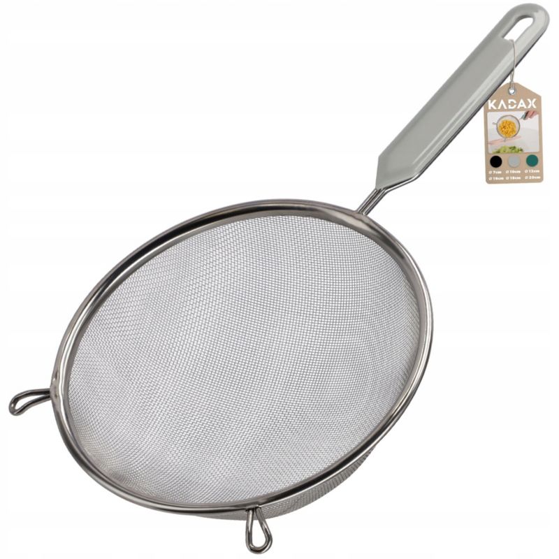 Sitko KADAX Kuchenne Przesiewacz mąki Nierdzewne Biały 20 cm 1 szt.