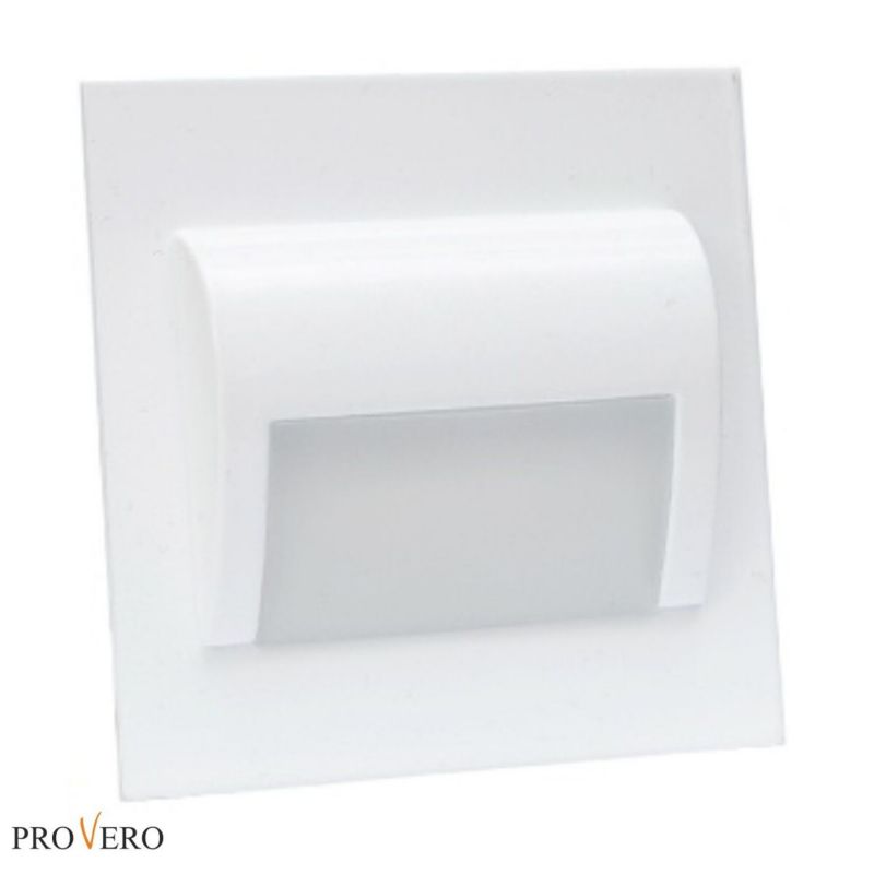 Oprawa oświetleniowa schodowa IdeaLED Decorus biała LED 1.2W 6500K 100lm IP20 wym: 2,8 x 7,3 x 7,3 cm kwadratowa - 1 szt.
