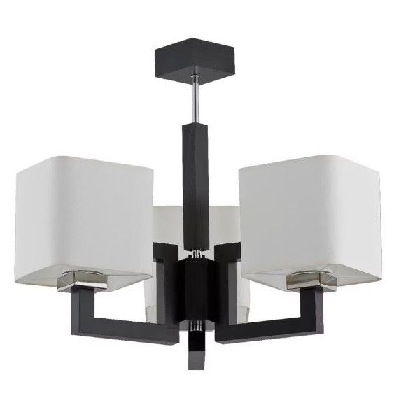 Lampa wisząca Alfa COMAX czarno-biała 3xE14x10W wym:43x48x48cm IP20 -1 szt.