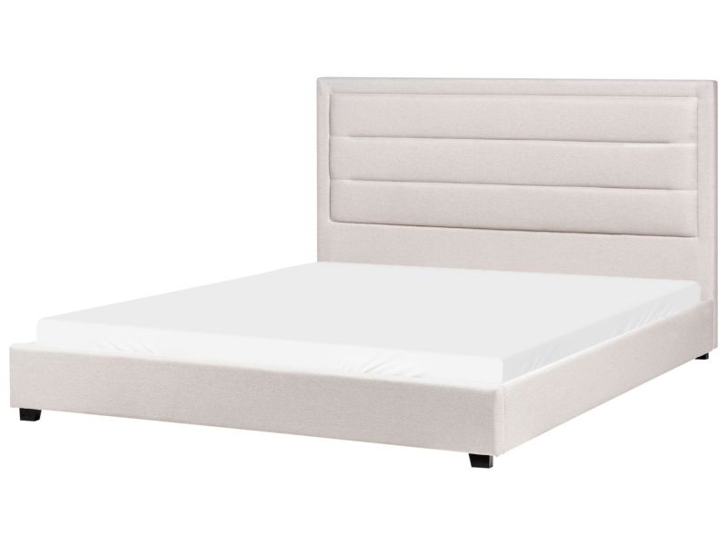 Łóżko Rouen 180 x 200 cm Jasnobeżowy 1 szt.