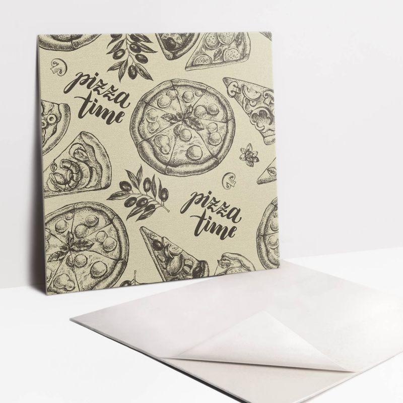 Kafelki samoprzylepne Tulup 30x30 cm Motywy pizzy 9 szt.