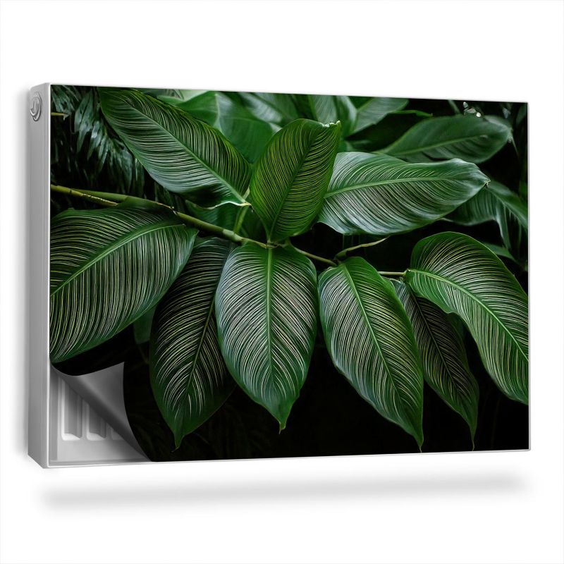 Ozdobny magnes na kaloryfer Wallfluent 90x60 cm Gałąź z tropikalnymi liśćmi 1 szt.