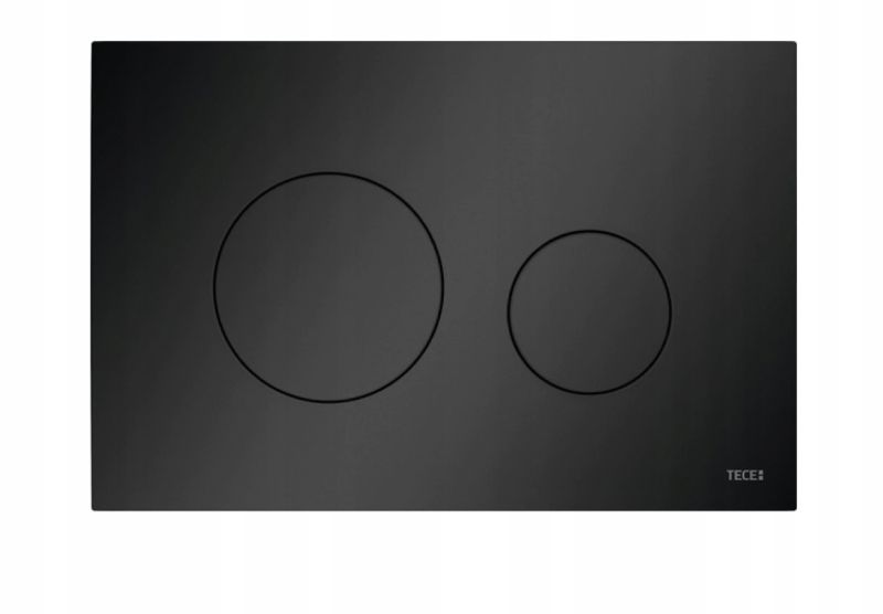 Przycisk do WC Tece Loop, czarny mat, spłukiwanie dwoma ilościami, rozmiar 220x150, 1 szt.