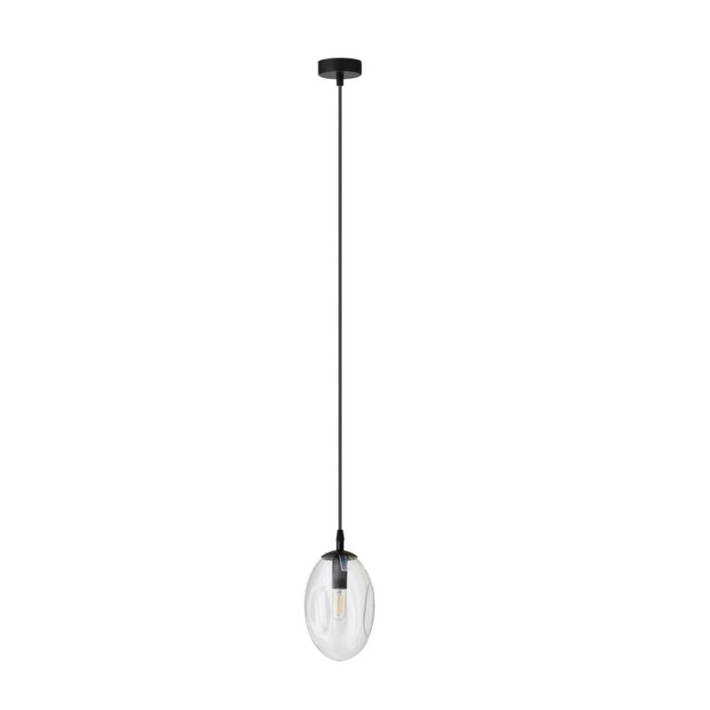 Lampa sufitowa Emibig Astral czarno-przezroczysty wym: 100 x 12 x 12 cm 1xE14 x 10W 1 szt.