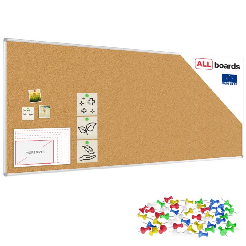 Tablica korkowa 240x100 cm ALLboards rama aluminiowa 1 szt.