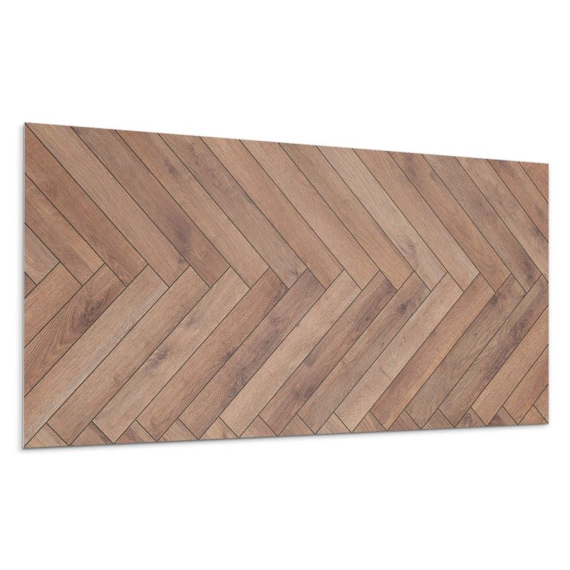 Panel samoprzylepny Wallfluent 100x50 cm Motyw jodełkowy z desek 1 szt.