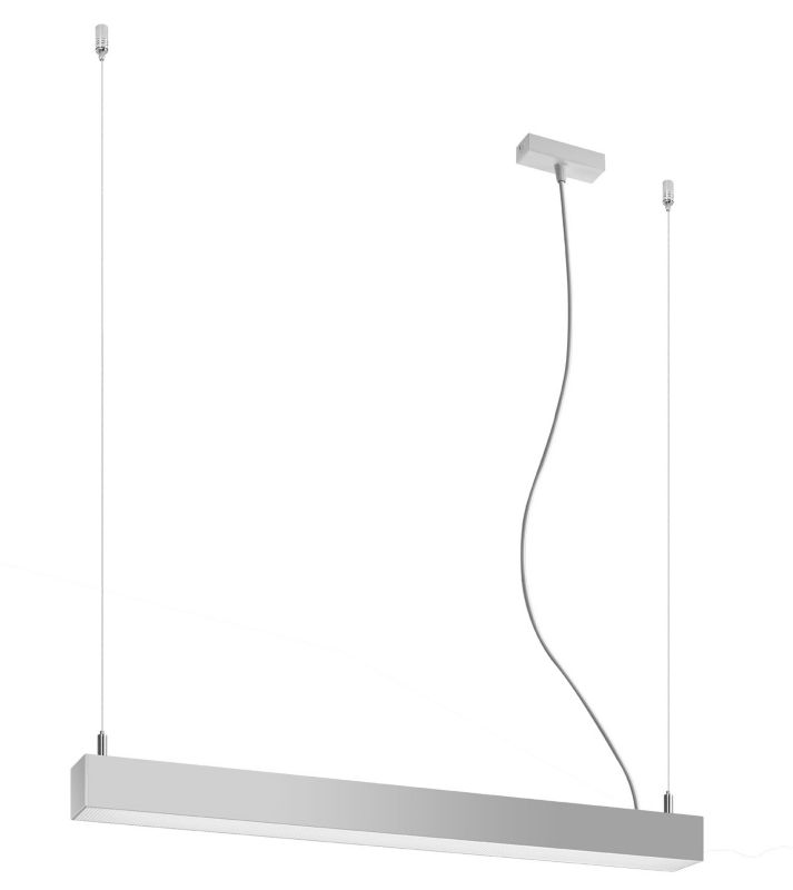 Lampa wisząca Thoro Lighting PINNE srebrna 1 x LED 22W Neutralna biała 3100lm wym:150x65x5,5cm IP20 -1 szt.