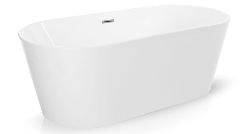 Wanna wolnostojąca Corciano Callisto 170x78 cm ze srebrnymi dodatkami 1szt.