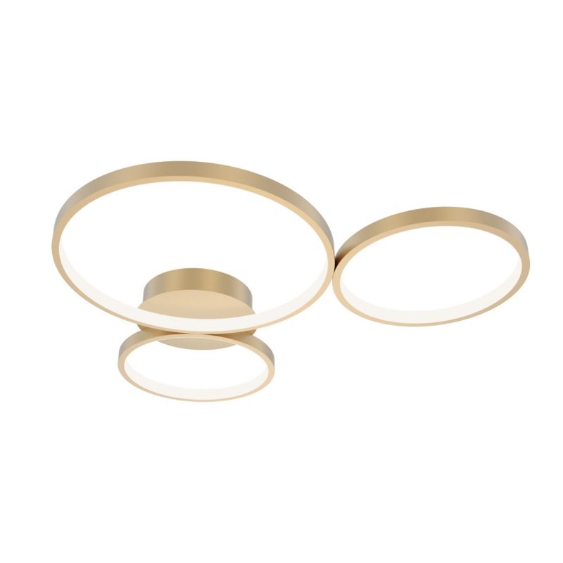 Lampa sufitowa Italux MAVER złota 3 x LED 40W 2100lm wym:6,1x61,2x61,2cm IP20 -1 szt.