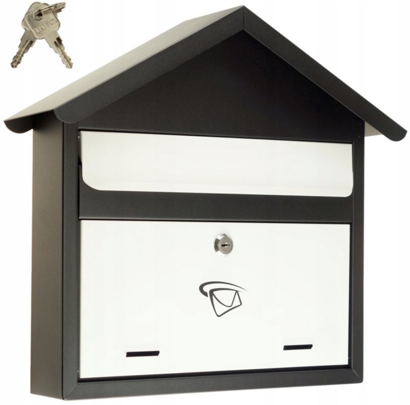 Skrzynka Na Listy FEINZ Format C4 Duża Czarno-Biała 1 szt.