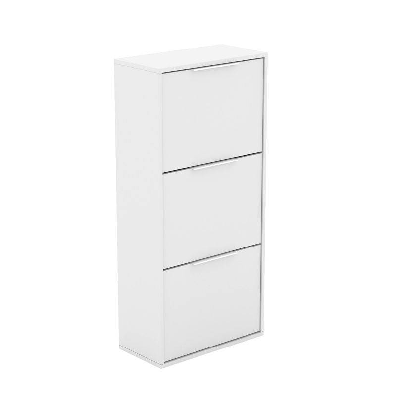 Szafka na buty trzydrzwiowa Bettso Nilo uniwersalna z białymi uchwytami biały 1szt.