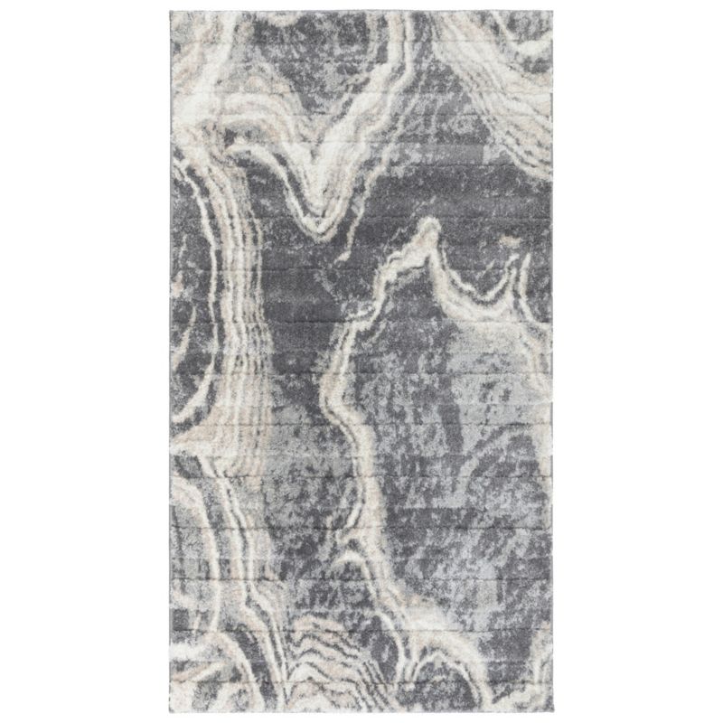 Dywan Shaggy Mono 80x150 cm e-floor marmur antracytowy 1 szt