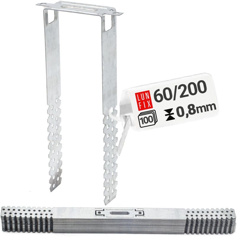 Wieszak do sufitów podwieszanych Lun Fix płaski 60x200 0,8 mm 100szt.