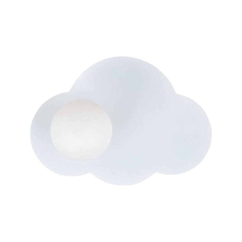 Kinkiet TK Lighting Cloud New biały dziecięcy 1Xg9 kulki szklane białe -1szt.