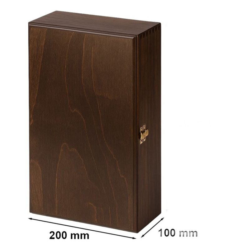 Drewniane pudełko na wino Neopak K-982 EX Brąz 1 szt.